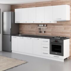 Minar 280 Cm Mutfak Dolabı Beyaz 280-B11