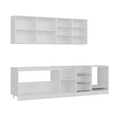 Minar 280 Cm Mutfak Dolabı Beyaz Antrasit 280-A3