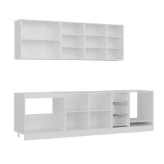 Minar 280 Cm Mutfak Dolabı Beyaz Antrasit 280-A6