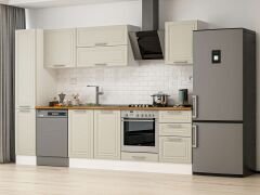 Alvinka 300X210 Cm Klasik Mebran Mutfak Dolabı Mb-E90B40S50-2 Mebran | Kumtaşı - Suntalam