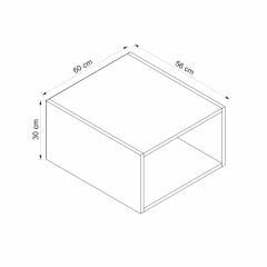 Alvinka Mutfak Modül Mbr_A Üst 1Yk 60-H30Cm Yuk Dolap Beyaz Kumtaşı Suntalam