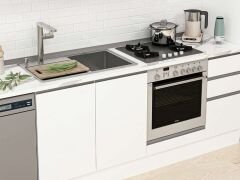 Alvinka 365X222 Cm High Gloss Mutfak Dolabı Mb-E80S45S40-1 High Gloss | Beyaz - Suntalam