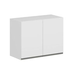 Alvinka Mutfak Modül Hg_J Üst 2Dk1R 80-H60Cm Dolap Beyaz Beyaz