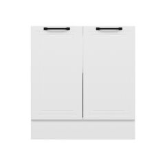 Alvinka Mutfak Modül Mbr_A Alt 2K1R 80Cm Dolap Beyaz Beyaz