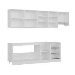 Minar 280 Cm Mutfak Dolabı Beyaz Dore 280-D4