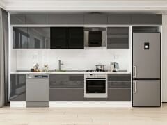 Alvinka 380X240 Cm High Gloss Mutfak Dolabı Mb-E80S40S60-3