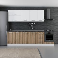 Minar 280 Cm Mutfak Dolabı Beyaz Dore 280-D6