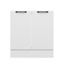 Alvinka Mutfak Modül Mbr_A Alt 2K 80Cm Evye Dolap Beyaz Beyaz