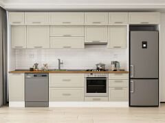 Alvinka 380X240 Cm Klasik Mebran Mutfak Dolabı Beyaz Beyaz Mb-E90S40S50-1 Mebran | Kumtaşı - Suntalam