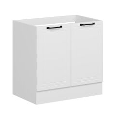 Alvinka Mutfak Modül Mbr_A Alt 2K 90Cm Evye Dolap Beyaz Beyaz