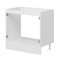 Alvinka Mutfak Modül Mbr_A Alt 2K 90Cm Evye Dolap Beyaz Beyaz