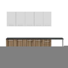 Minar 280 Cm Mutfak Dolabı Beyaz Dore 280-D9