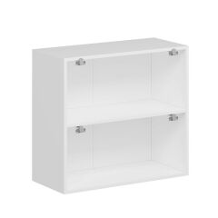 Alvinka Mutfak Modül Hg_J Üst 2Yk1R 80-H72Cm Dolap Beyaz Antrasit