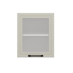 Alvinka Mutfak Modül Mbr_A Üst 1Dk1R 50-H60Cm Dolap Cam Beyaz Kumtaşı Mdf