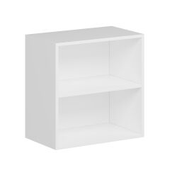 Alvinka Mutfak Modül Mbr_A Üst 1Dk1R 60-H60Cm Dolap Cam Beyaz Kumtaşı Mdf