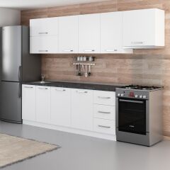 Minar 285 Cm Mutfak Dolabı Beyaz 285-B4