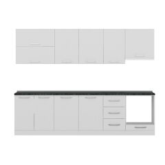 Minar 285 Cm Mutfak Dolabı Beyaz 285-B5