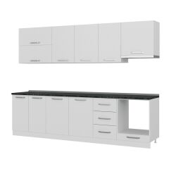 Minar 285 Cm Mutfak Dolabı Beyaz 285-B5