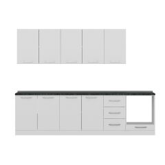 Minar 285 Cm Mutfak Dolabı Beyaz 285-B6