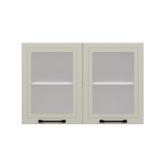 Alvinka Mutfak Modül Mbr_A Üst 2Dk1R 90-H60Cm Dolap Cam Beyaz Kumtaşı Suntalam