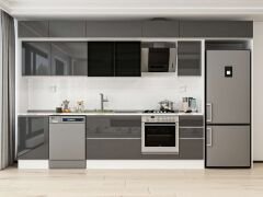 Alvinka 370X240 Cm High Gloss Mutfak Dolabı Mb-E80S50S40-3