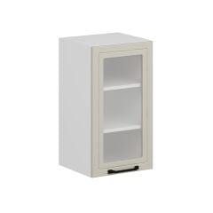 Alvinka Mutfak Modül Mbr_A Üst 1Dk2R 40-H72Cm Dolap Cam Beyaz Kumtaşı Suntalam