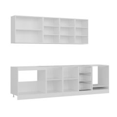 Minar 285 Cm Mutfak Dolabı Beyaz Antrasit 285-A3