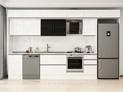 Alvinka 375X240 Cm High Gloss Mutfak Dolabı Mb-E80S50S45-3
