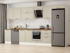 Alvinka 400X222 Cm Klasik Mebran Mutfak Dolabı Mb-E90S50S60-2 Mebran | Kumtaşı - Suntalam