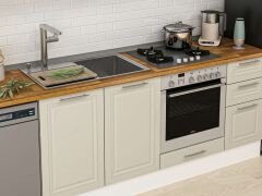 Alvinka 295X210 Cm Klasik Mebran Mutfak Dolabı Mb-E90B45S40-2 Mebran | Kumtaşı - Suntalam