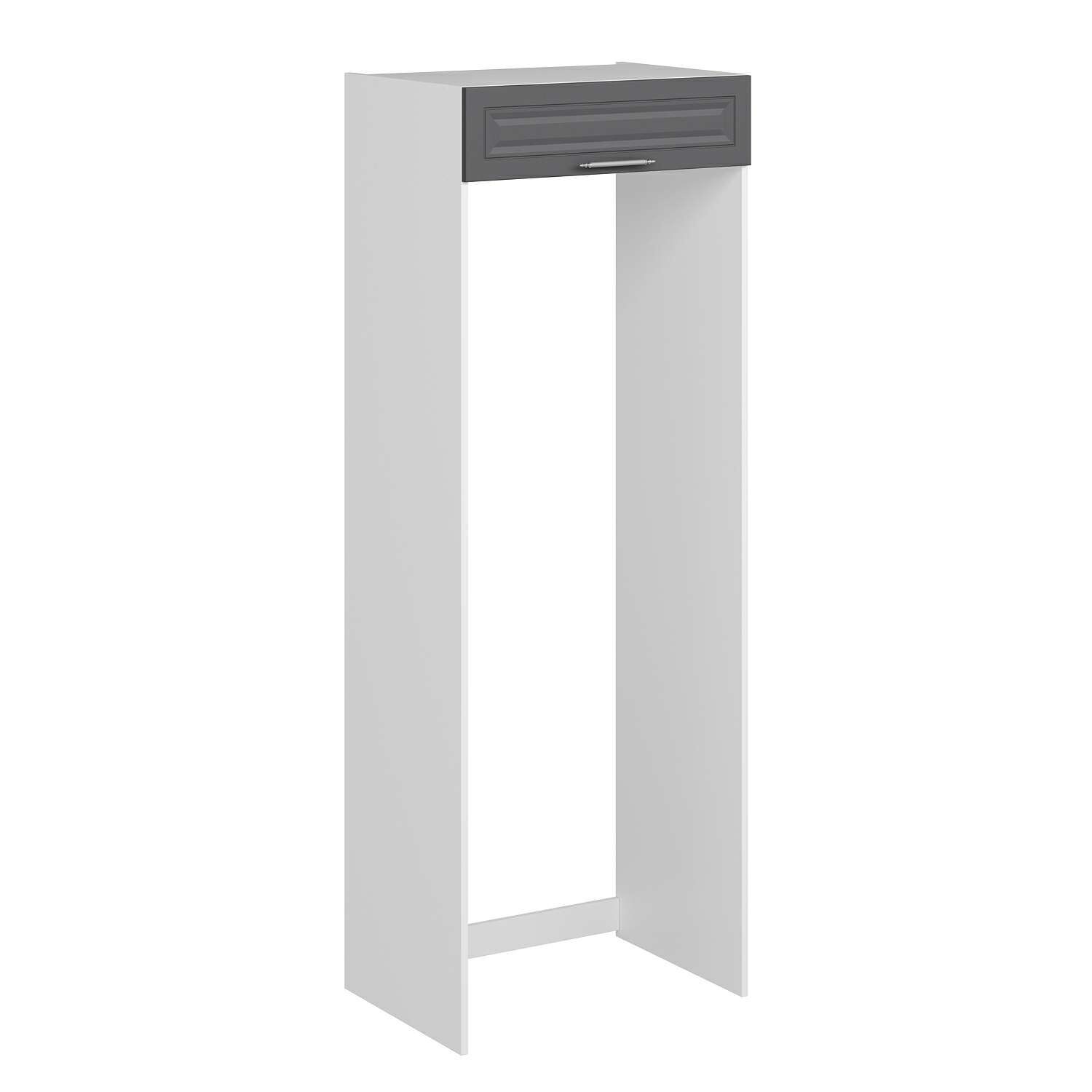 Alvinka Mutfak Modül Mbr_C 80-H222Cm Buz Dolabı Beyaz Antrasit Mdf