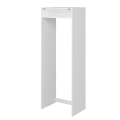 Alvinka Mutfak Modül Mbr_C 80-H222Cm Buz Dolabı Beyaz Antrasit Mdf