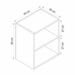 Alvinka Mutfak Modül Mbr_A Üst 1Dk1R 40-H60Cm Dolap Beyaz Beyaz