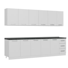 Minar 290 Cm Mutfak Dolabı Beyaz 290-B2