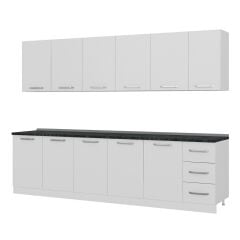 Minar 290 Cm Mutfak Dolabı Beyaz 290-B2