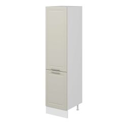 Alvinka Mutfak Modül Mbr_C 50-H210Cm Boy Dolabı Beyaz Kumtaşı