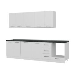 Minar 290 Cm Mutfak Dolabı Beyaz 290-B3