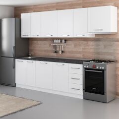 Minar 290 Cm Mutfak Dolabı Beyaz 290-B4