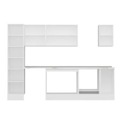 Alvinka 295X210 Cm Klasik Mebran Mutfak Dolabı Mb-E90B45S40-3 Mebran | Kumtaşı - Suntalam