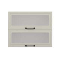 Alvinka Mutfak Modül Mbr_A Üst 2Yk1R 90-H72Cm Dolap Cam Beyaz Kumtaşı Mdf