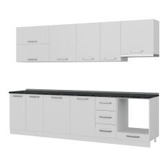 Minar 290 Cm Mutfak Dolabı Beyaz 290-B8