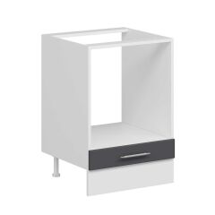 Alvinka Mutfak Modül Mbr_C Alt 1K 60Cm Ank Dolap Beyaz Antrasit Suntalam