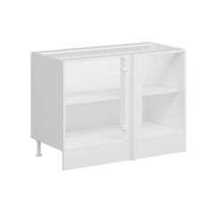 Alvinka Mutfak Modül Mbr_A Alt 1K1R 120Cm Köşe Dolap Beyaz Beyaz Mdf
