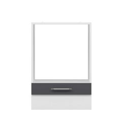 Alvinka Mutfak Modül Mbr_C Alt 1K 60Cm Ank Dolap Beyaz Antrasit Mdf