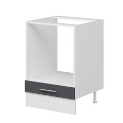 Alvinka Mutfak Modül Mbr_C Alt 1K 60Cm Ank Dolap Beyaz Antrasit Mdf