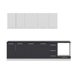 Minar 290 Cm Mutfak Dolabı Beyaz Antrasit 290-A3