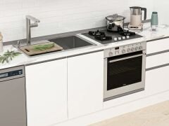 Alvinka 385X222 Cm High Gloss Mutfak Dolabı Mb-E80S45S60-3 High Gloss | Beyaz - Suntalam