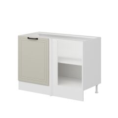 Alvinka Mutfak Modül Mbr_A Alt 1K1R 120Cm Köşe Dolap Beyaz Kumtaşı Suntalam