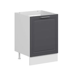 Alvinka Mutfak Modül Mbr_C Alt 1K 60Cm Evye Dolap Beyaz Antrasit Suntalam