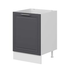 Alvinka Mutfak Modül Mbr_C Alt 1K 60Cm Evye Dolap Beyaz Antrasit Suntalam